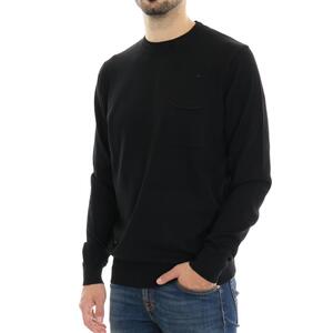 MAGLIA CON TASCHINO TAKE TWO NERO
